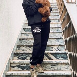 TALENTLESS Black Track Pants